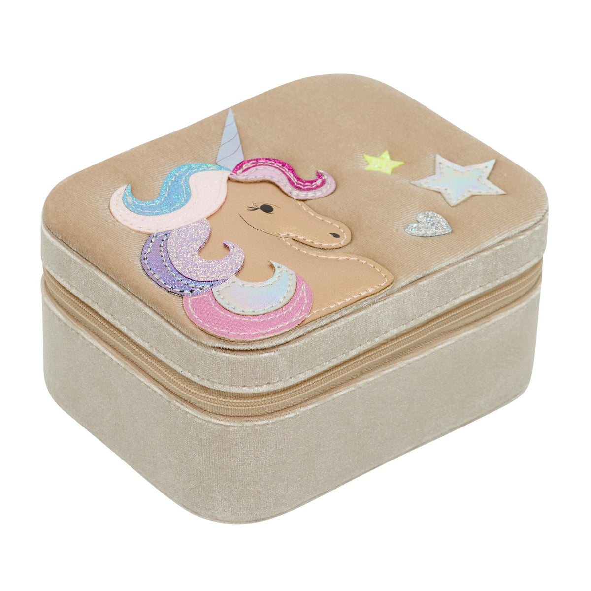 Schmuckkästchen für Kinder mit Einhorn aus Samt von Mimi & Lula – Geschenkidee für Kinder zum Geburtstag