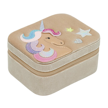 Schmuckkästchen für Kinder mit Einhorn aus Samt von Mimi & Lula – Geschenkidee für Kinder zum Geburtstag