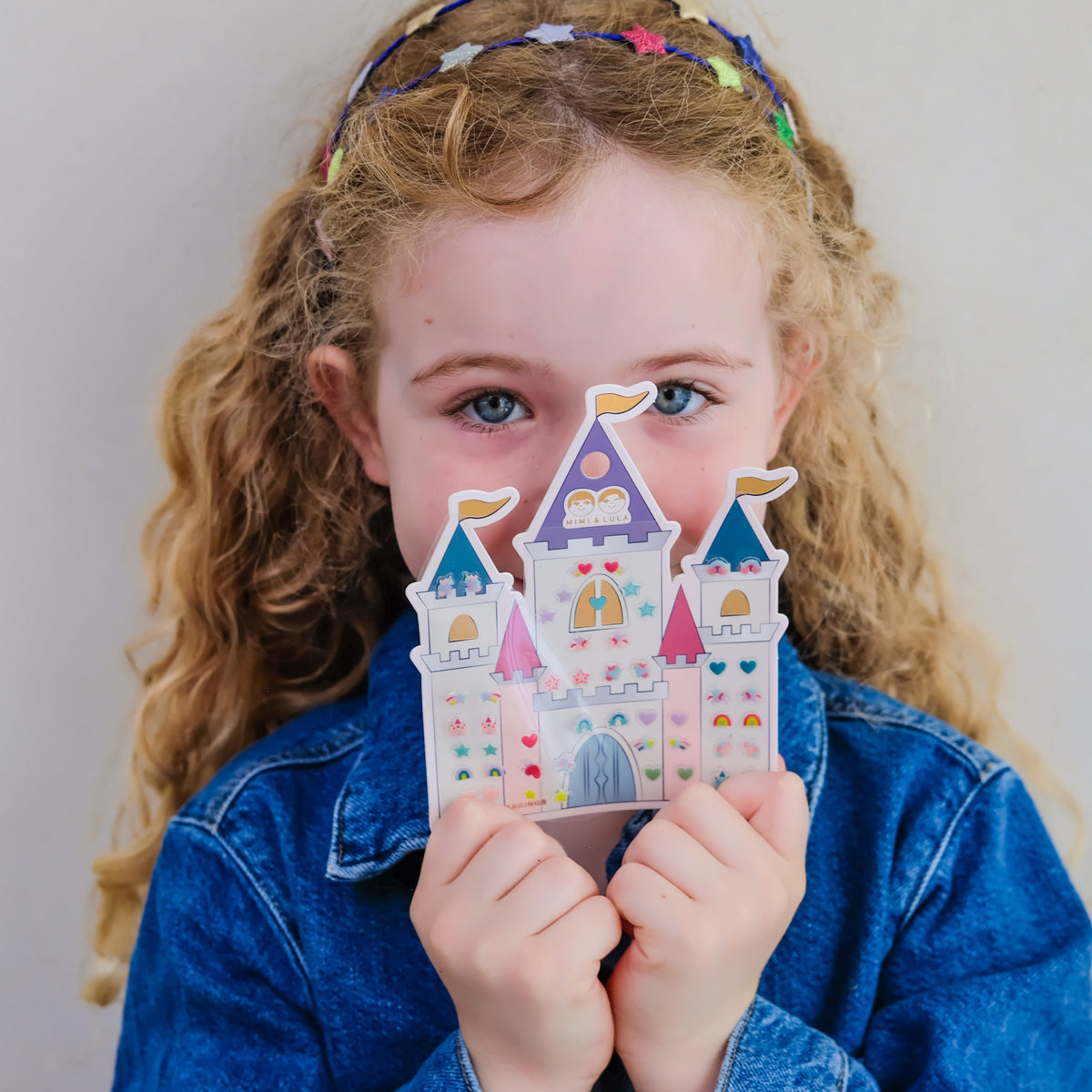 Märchen-Klebeohrringe Rainbow Castle von Mimi & Lula, 25 Paar – kleines Mitbringsel für Mädchen