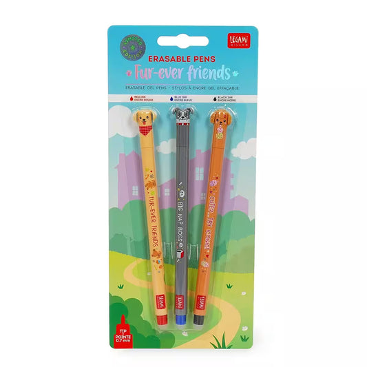Limitiertes Set "Fur ever Friends" von Legami (enthält 3 Legami Stifte)