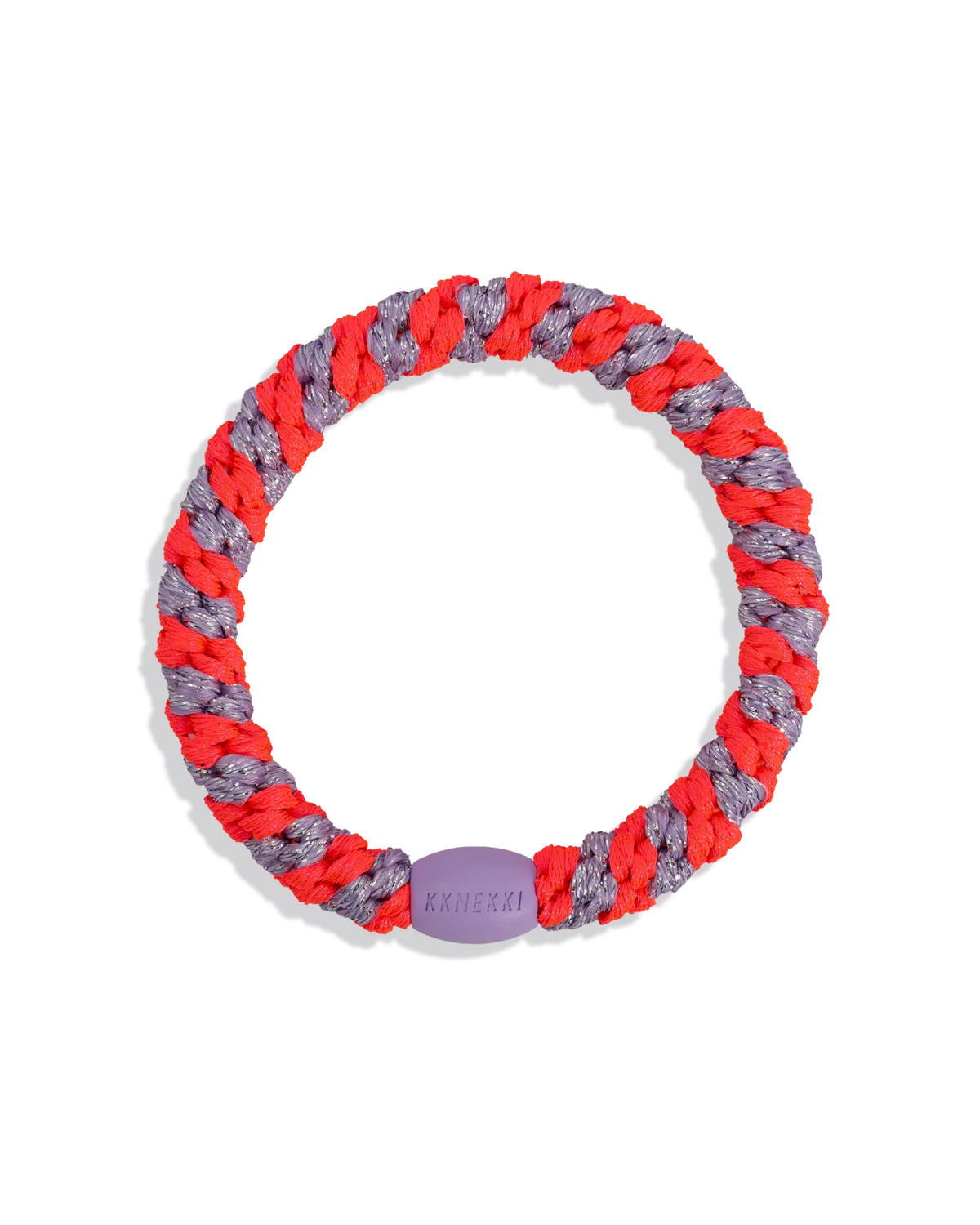 Kknekki Haargummi „Stripe Lilac Neon Pink“ in lila/pink