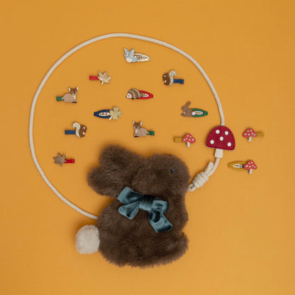 Kleine Haarspangen mit Waldtier-Motiven von Mimi & Lula, 5er Set – kleine Geschenkidee für die Schultüte