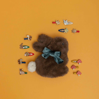 Mini-Haarclips mit Reh- und Waldtier-Motiven von Mimi & Lula, 8er Set – Haarschmuck für Kinder als Geschenk zu Weihnachten