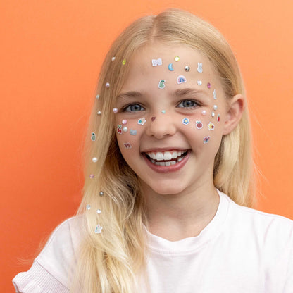 Bunte Glitzer-Klebeohrringe von Mimi & Lula, 30 Paar – kleine Geschenkidee für die Schultüte