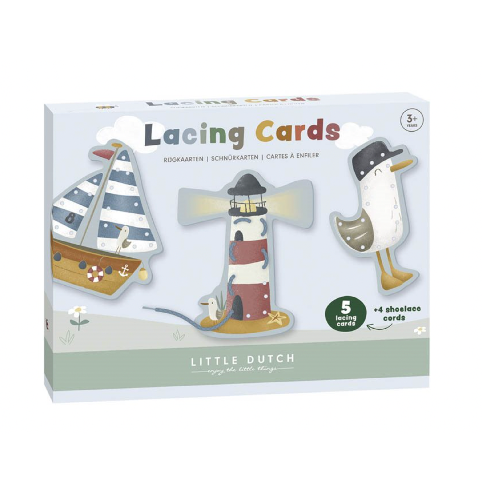 Schnürkarten zum Fädeln "Sailors Bay" von Little Dutch