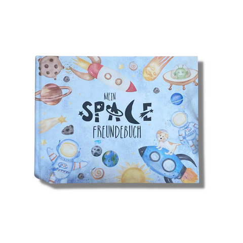 Freundebuch "Space" - perfekt als Geschenkidee für alle, die Astronauten und das Weltall lieben