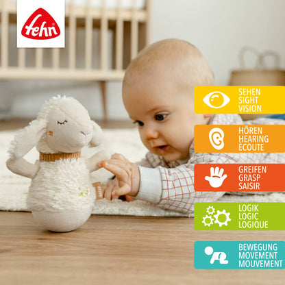 Steh-Auf "Schaf" von Fehn - Motorikspielzeug für Babys