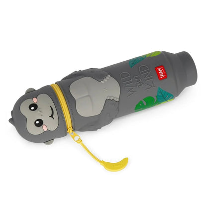 2-in-1 Kawaii Federmäppchen "Gorilla" mit Affen-Motiv von Legami (limitiert)