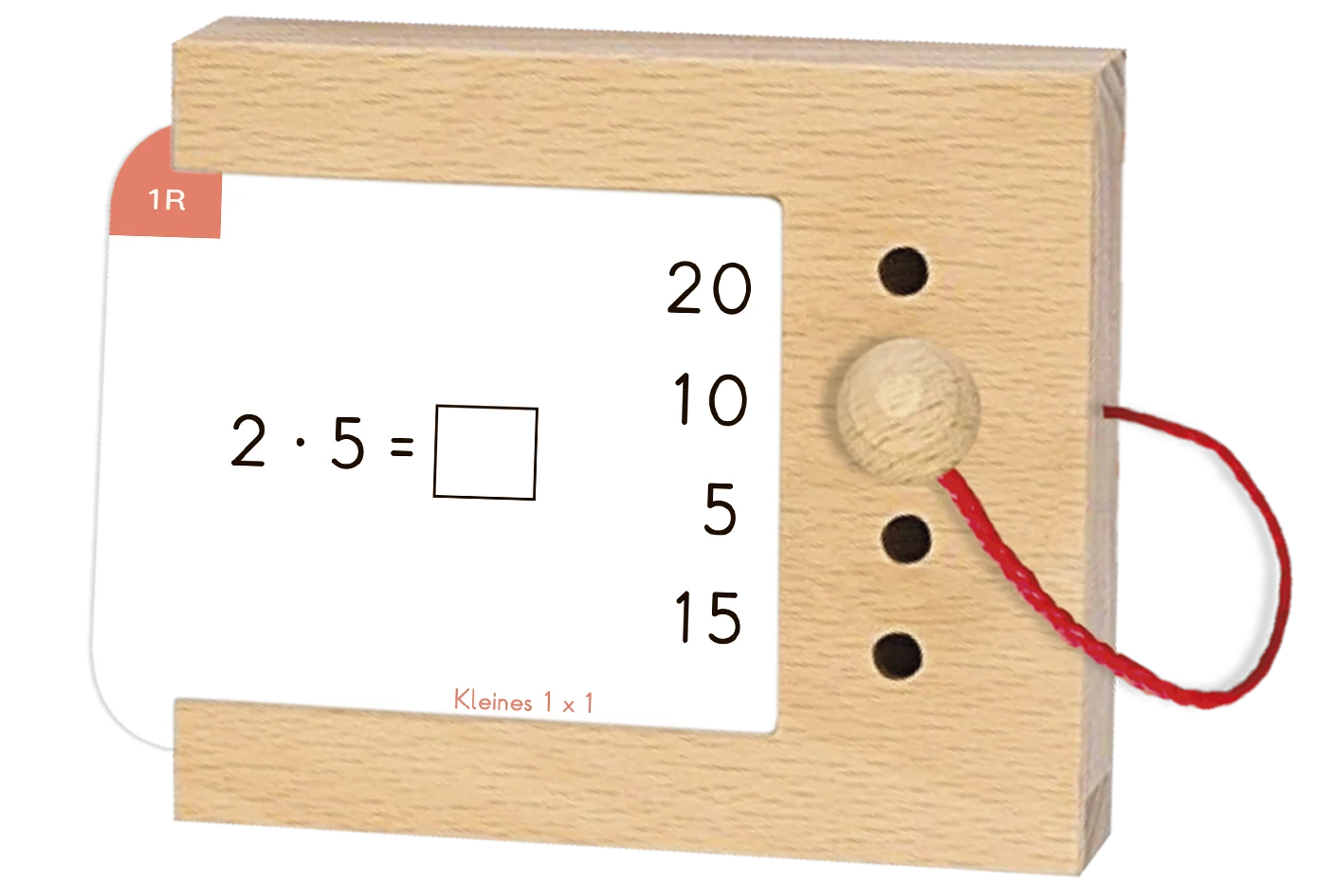 Kartensatz "Kleines 1x1" für den Lochkasten (2. Klasse)