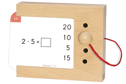 Kartensatz "Kleines 1x1" für den Lochkasten (2. Klasse)