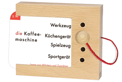 Kartensatz "Lesen von Wörtern und Zuordnen" für den Lochkasten (2. Klasse)