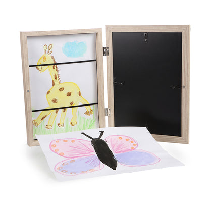 Kinderkunst Bilderrahmen mit Aufbewahrung „natur“ von Lulubug