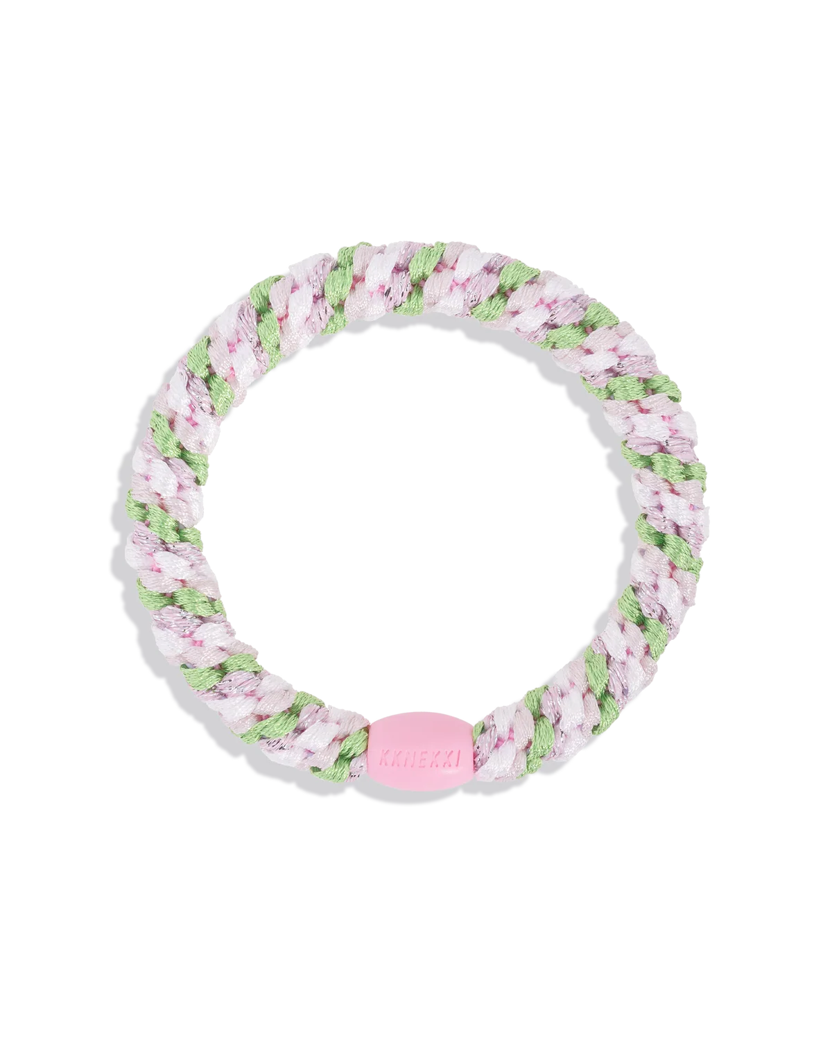 Kknekki Haargummi „Grass Green Pink Glitter" in rosa/grün