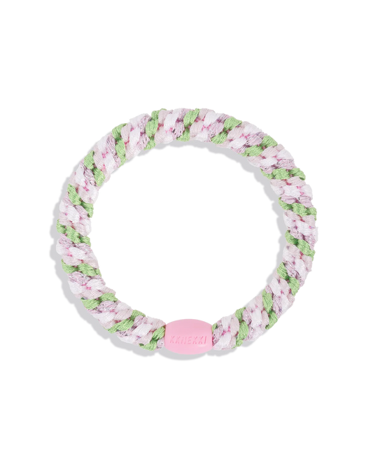 Kknekki Haargummi „Grass Green Pink Glitter" in rosa/grün