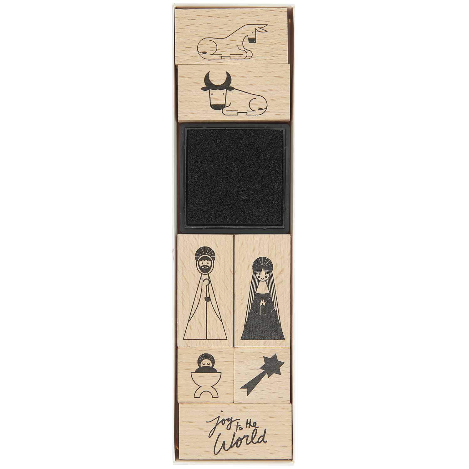Stempelset "Holy Family" mit weihnachtlichen Motiven von Paper Poetry