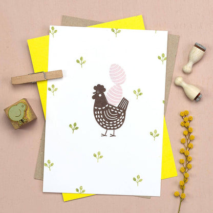 "Striped Easter Egg" Stamp by Perlenfischer