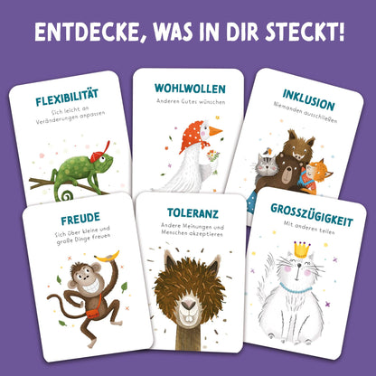 Rüsselfuchs - Stärkekarten für Kinder | 40 Charakterstärken