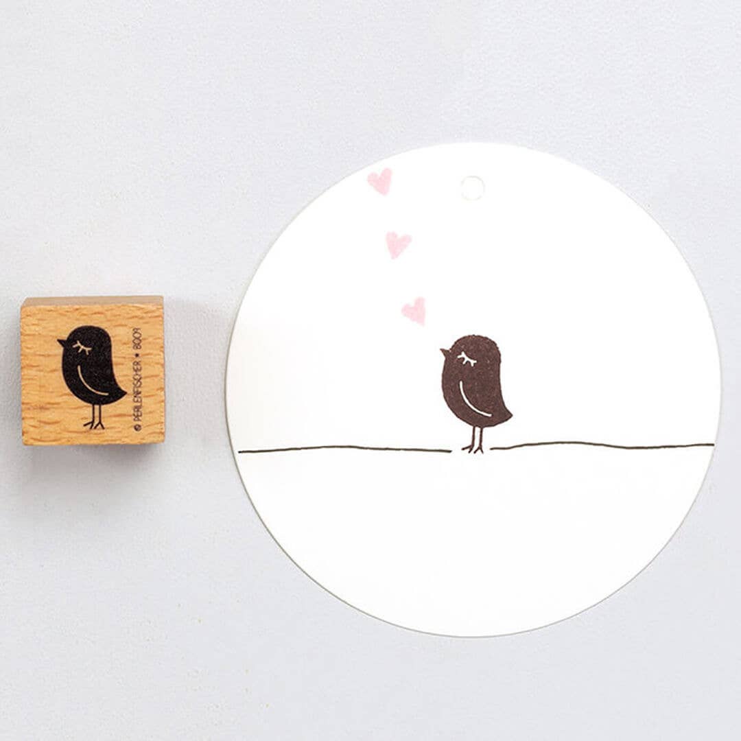 Stempel "Vogeldame klein" van Perlenfischer