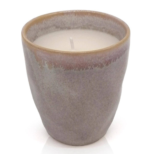 Stoneware Kerze im Espressobecher von Mea-Living, Farbe: Sand