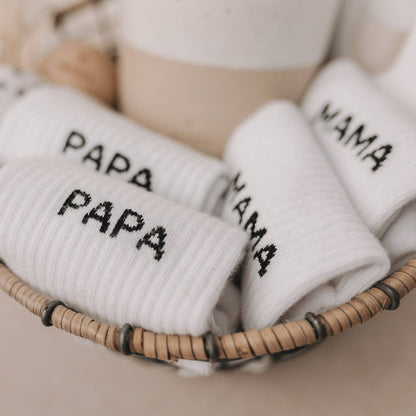 Socken mit "Papa" Aufschrift von Eulenschnitt, verschiedene Größen