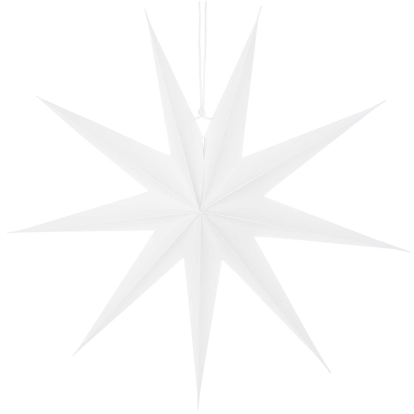 Großer weißer Papierstern (60cm) als Dekoration zum Aufhängen von Rico Design
