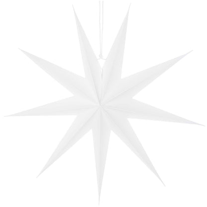 Großer weißer Papierstern (60cm) als Dekoration zum Aufhängen von Rico Design