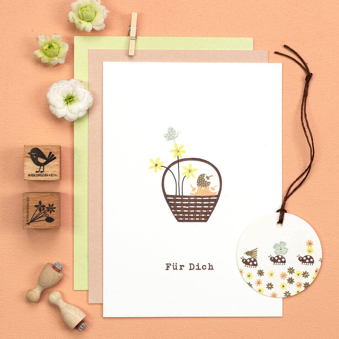 "Ladybug Mini" stamp by Perlenfischer