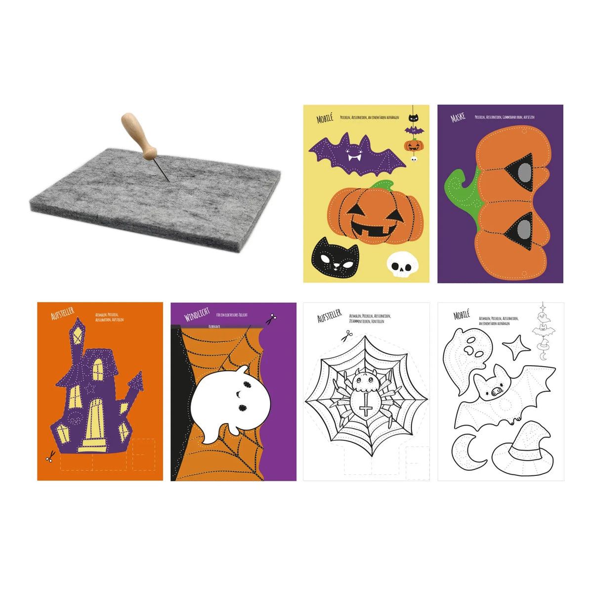 Prickelset "Halloween" für Kinder ab 3 Jahren