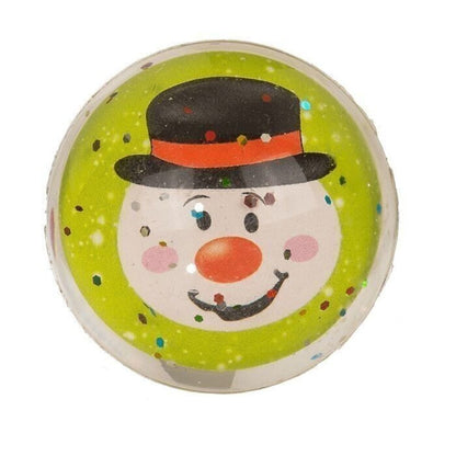 Glitzernder Flummi mit Weihnachts-Motiven - perfekt für den Adventskalender