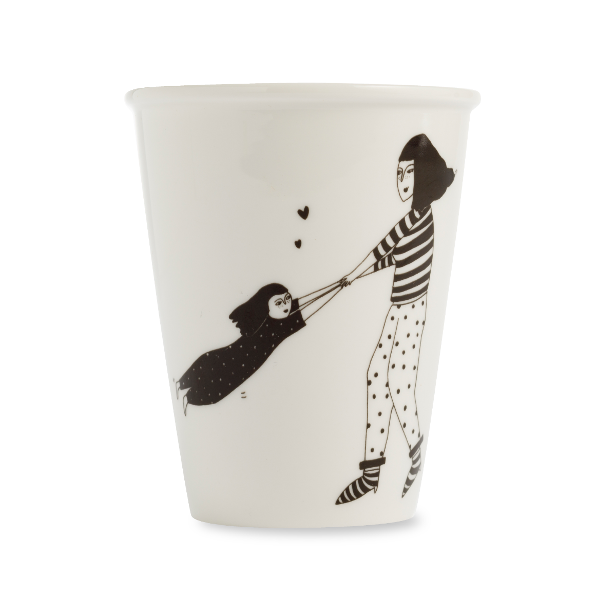 Tasse "Dreh dich" aus Porzellan von helen b.