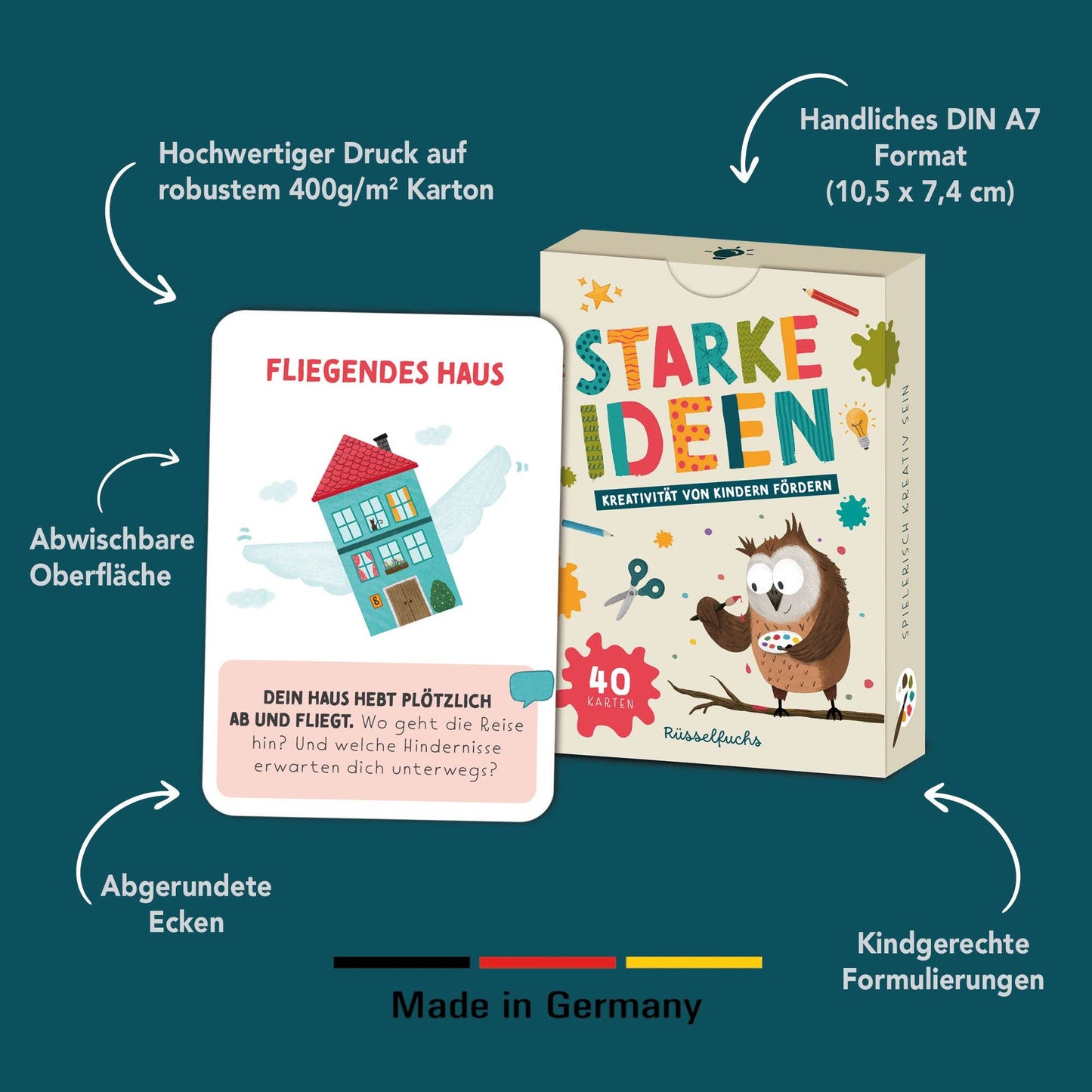 "Starke Ideen" - Kreativität von Kindern fördern - Ideenkarten von Rüsselfuchs