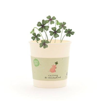 Glücksklee im Becher von Stadtgärtner