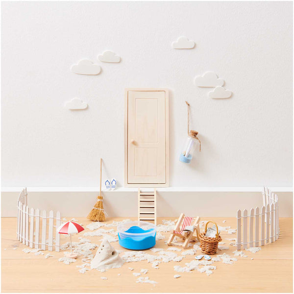 Miniatur Tür "Natur" für Wichtel von Rico Design, 7x17cm
