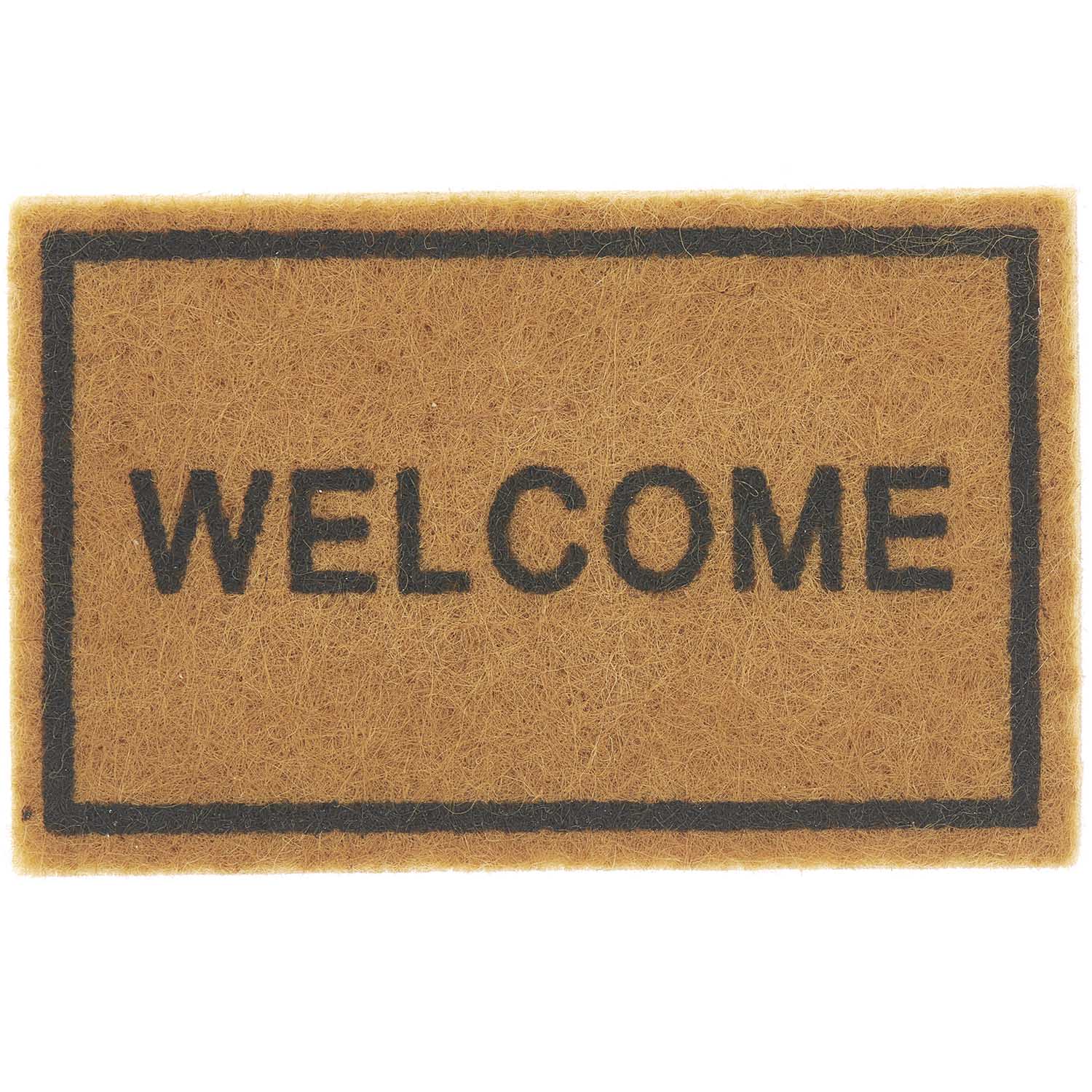Miniatur Türmatte "Welcome" als Zubehör für die Wichtelwelt