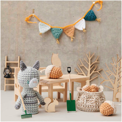 Rechteckiger Miniatur Tisch als Zubehör für die Wichtelwelt, 12x6x6.5cm