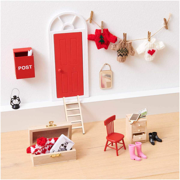 Miniatur Gummistiefel in pink als Zubehör für die Wichtelwelt