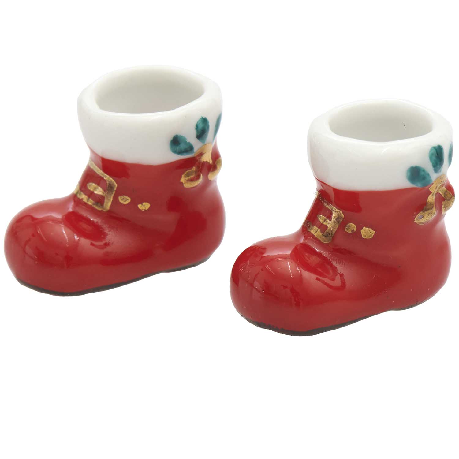 Miniatur Stiefel vom Nikolaus als Zubehör für die Wichtelwelt