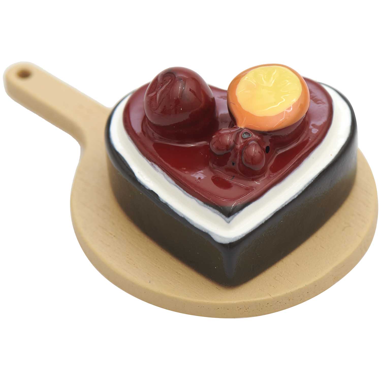 Miniatur Kuchen Herz als Zubehör für die Wichtelwelt