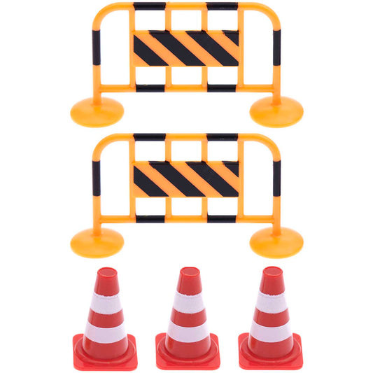 Miniatur Absperrungen und Pylonen als Zubehör für die Wichtelwelt