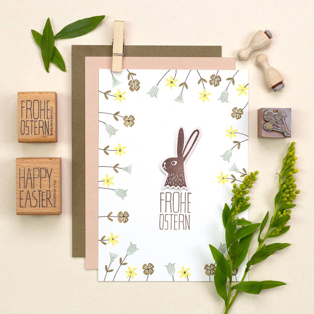 "Rabbit Head" stamp by Perlenfischer
