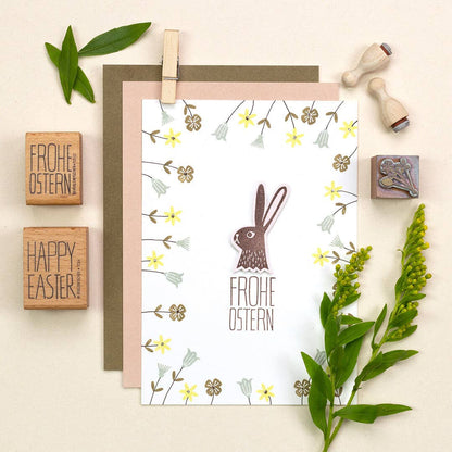 "Rabbit Head" stamp by Perlenfischer