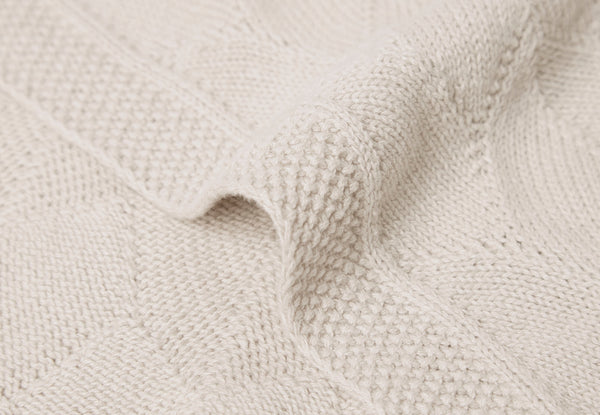 Kuschelige Decke in beige von Jollein, 75x100cm