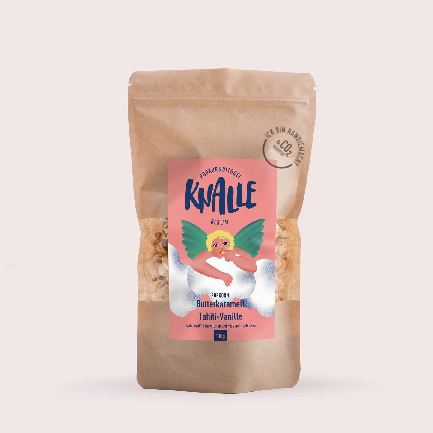 Knalle Popcorn mit "Butterkaramell Tahiti-Vanille" Geschmack