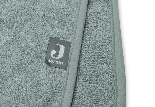 Mintgrüner Badeponcho "Ash green" mit Hasenohren für Kinder, 1-4 Jahre