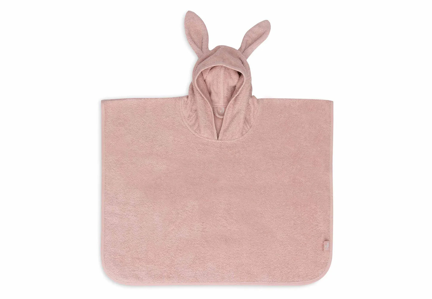 Rosa Badeponcho "Wild Rose" von Jollein mit Hasenohren für Kinder, 1-4 Jahre
