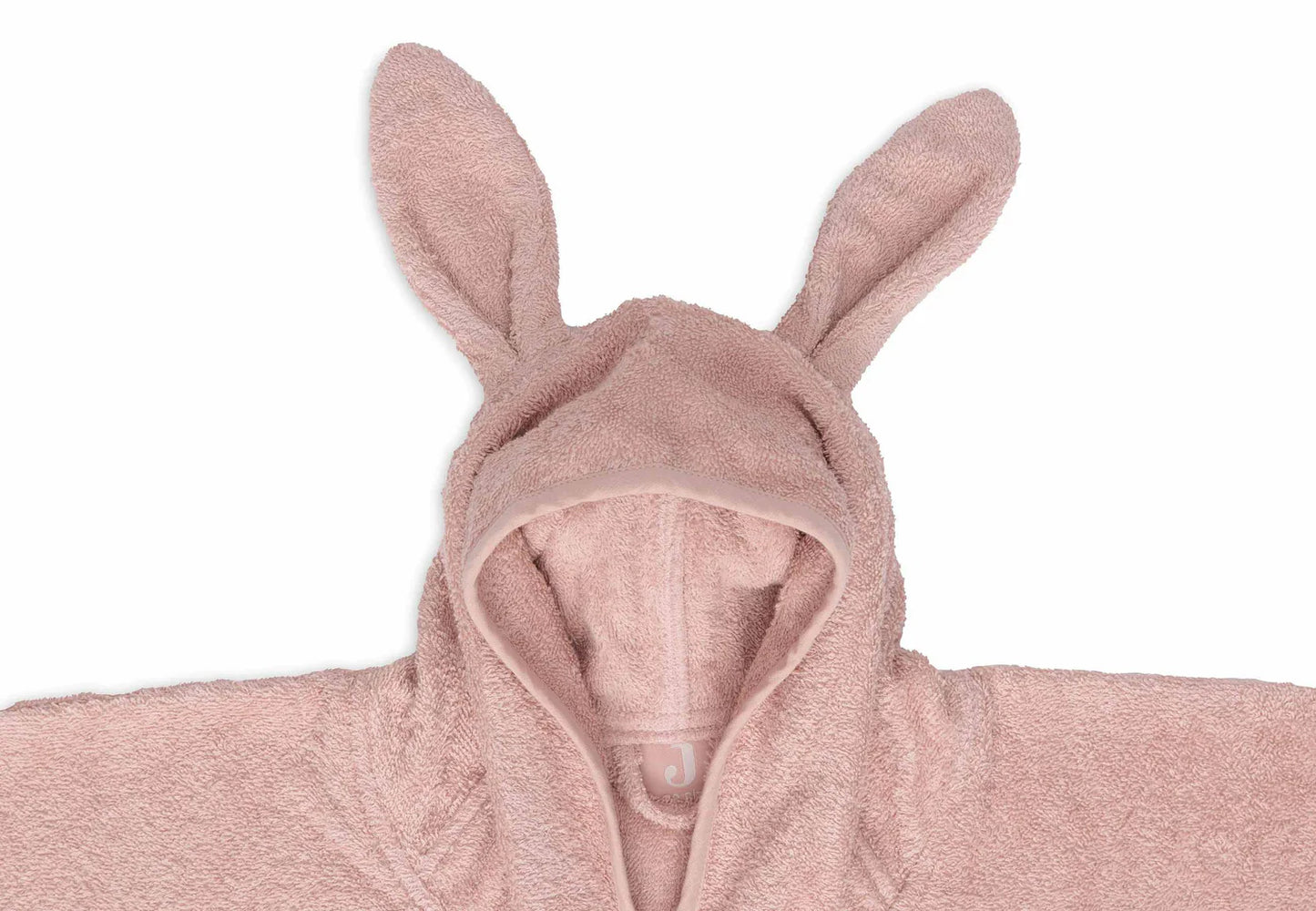 Rosa Badeponcho "Wild Rose" von Jollein mit Hasenohren für Kinder, 1-4 Jahre