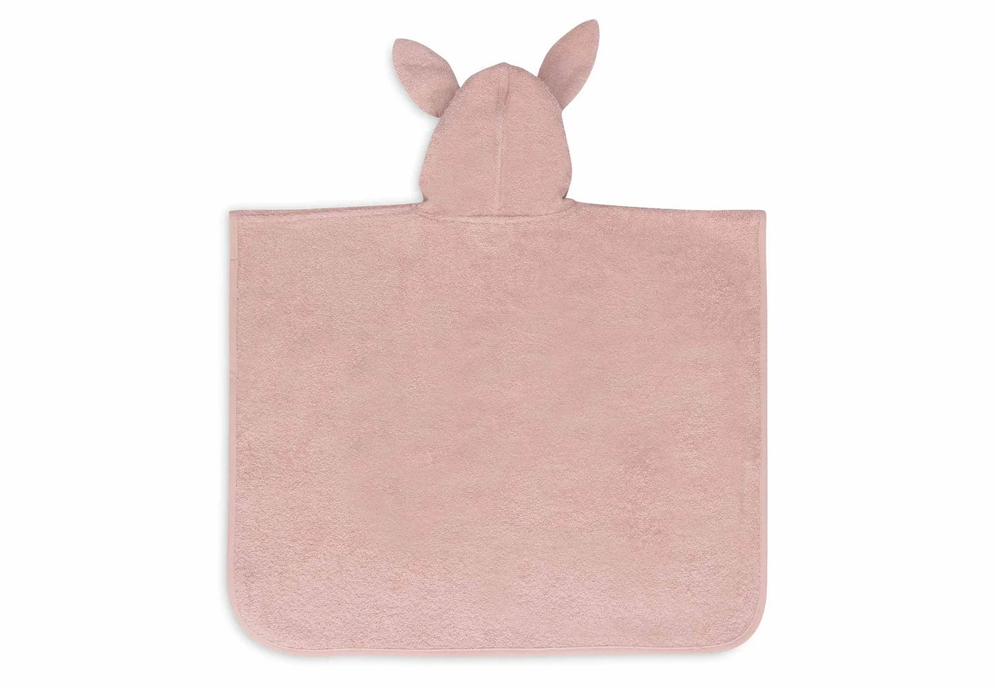 Rosa Badeponcho "Wild Rose" von Jollein mit Hasenohren für Kinder, 1-4 Jahre