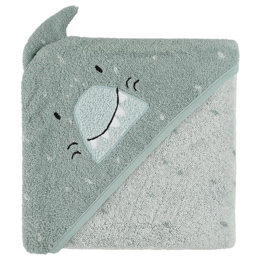 Kapuzenbadetuch "Mr. Shark" von Trixie Baby, 75x75cm