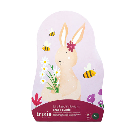 Puzzle "Mrs. Rabbit's Blumen" von Trixie