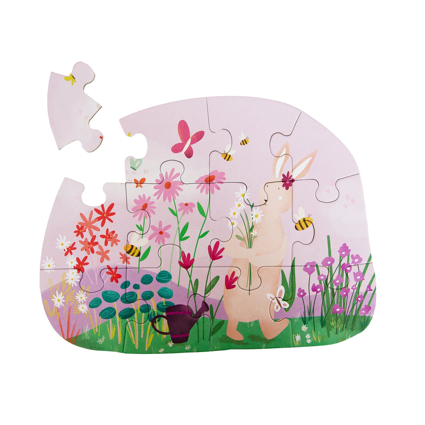 Puzzle "Mrs. Rabbit's Blumen" von Trixie